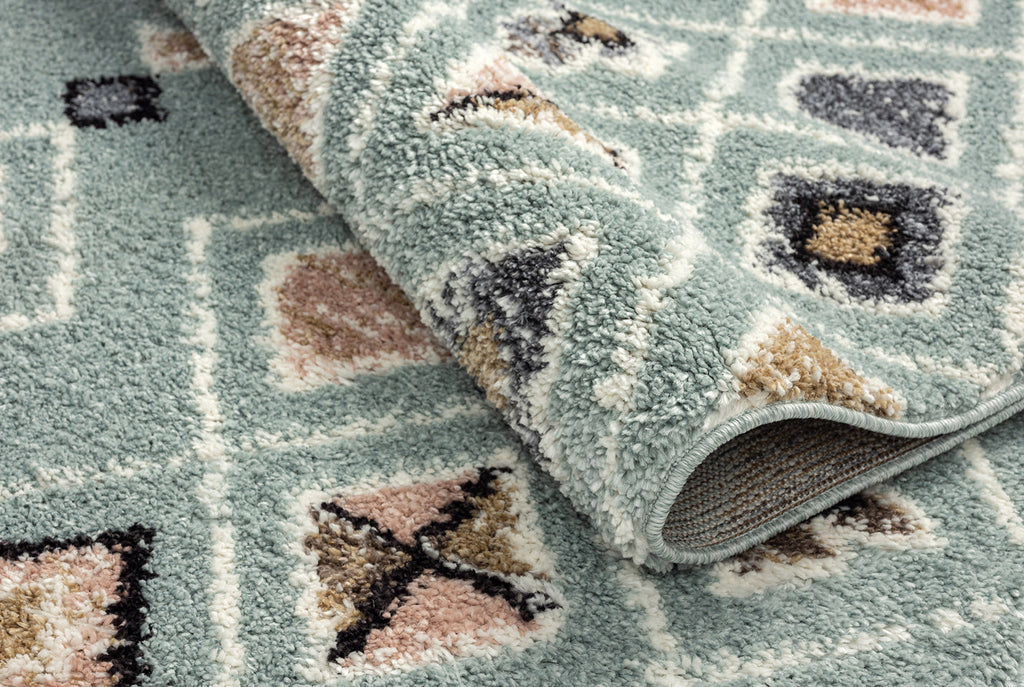 Delya - Tapis D'Intérieur - Polypropylène - Turquoise
