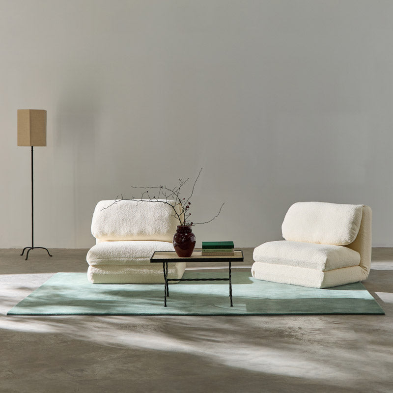 100% New Zealand Wool Rug - Pale Blue