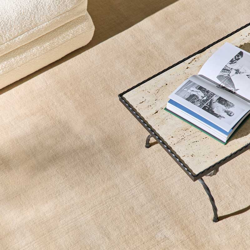 100% New Zealand Wool Rug - Sand Beige