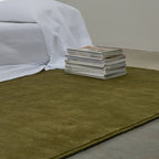 100% New Zealand Wool Rug - Olive Green