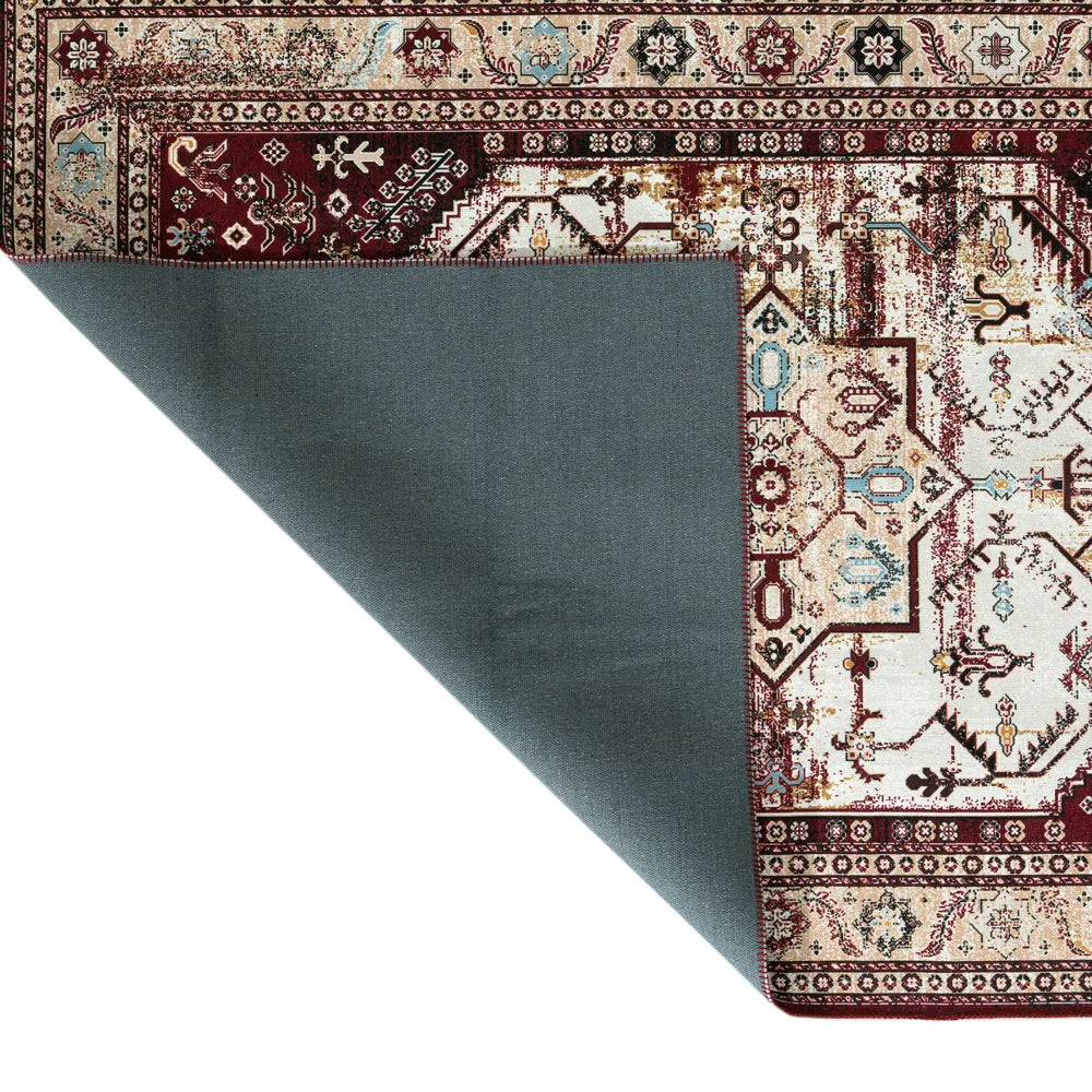 Radom - Tapis D'Intérieur - Polyester Imprimé - Rouge