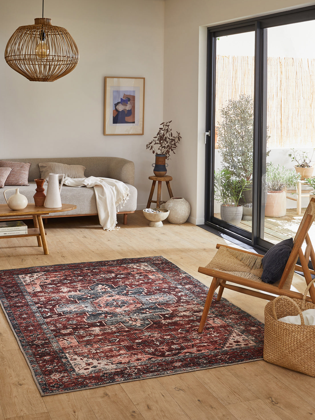 Vintage red rug Nazar rugs