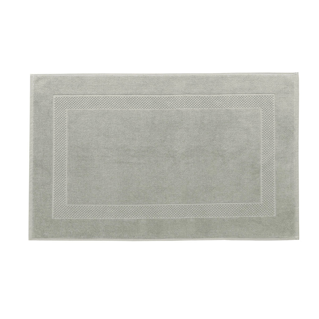 Alfombrilla de Baño Lisa de Rizo - Verde Grisáceo