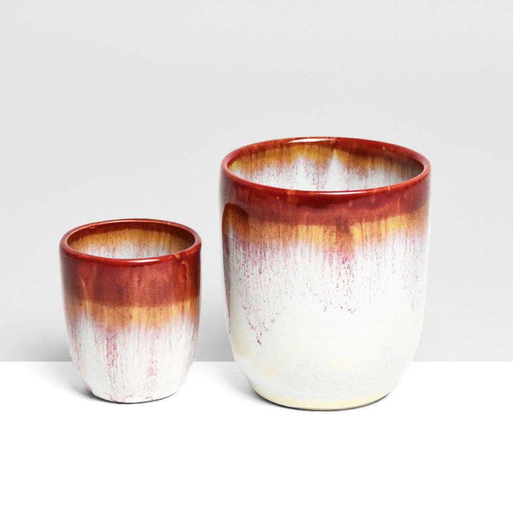 Tazas medianas | rojo brillante