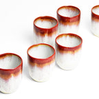 Tazas medianas | rojo brillante