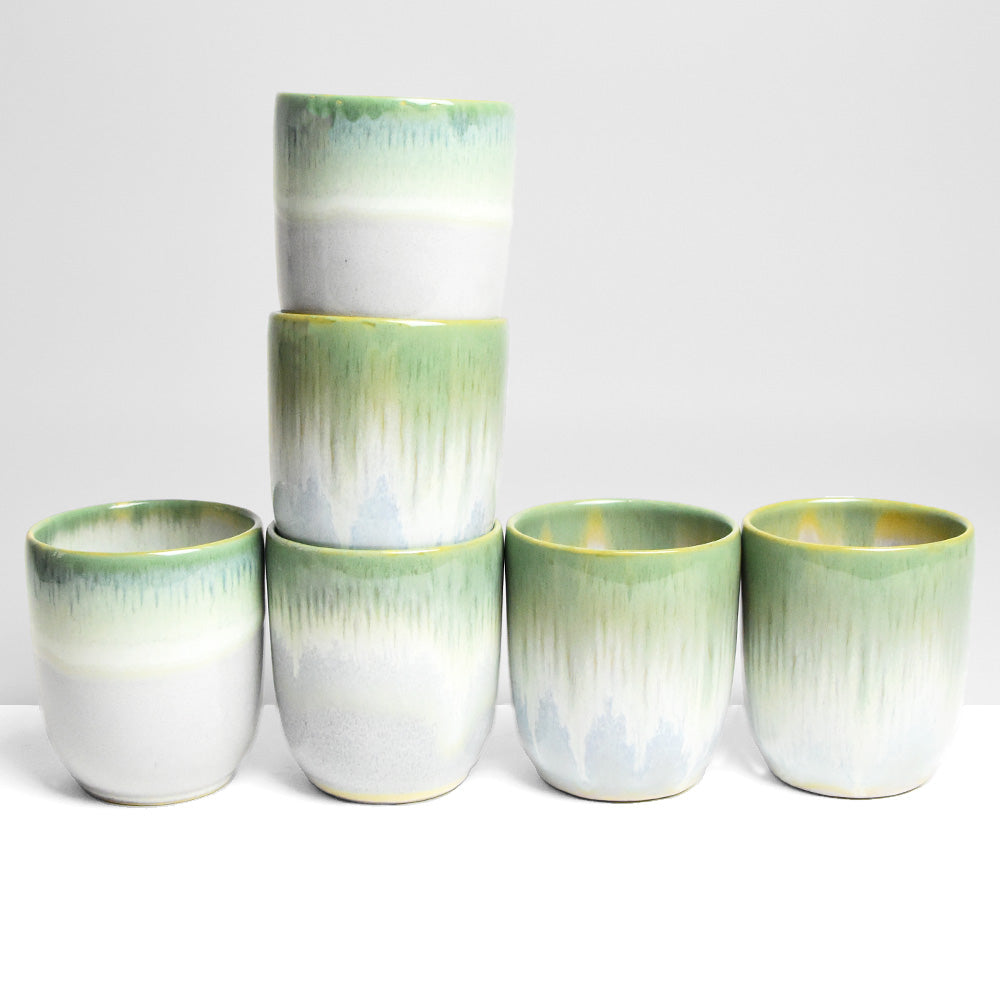 Set De 4 Tasses Moyennes - Vert Lumineux