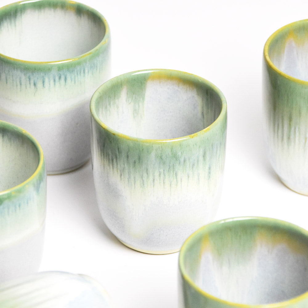 Set De 4 Tasses Moyennes - Vert Lumineux