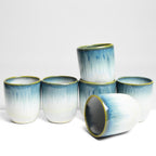 Set De 4 Tasse Moyenne - Vert De Mer