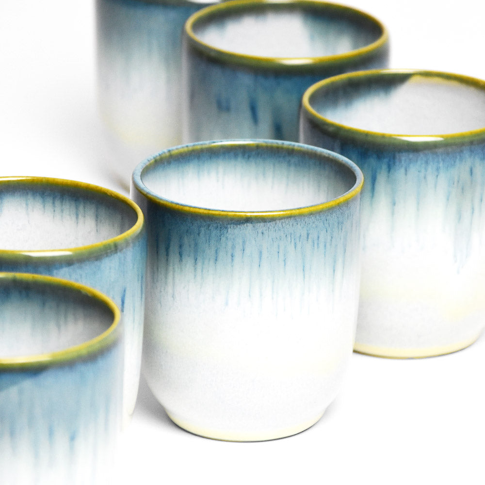 Set De 4 Tasse Moyenne - Vert De Mer