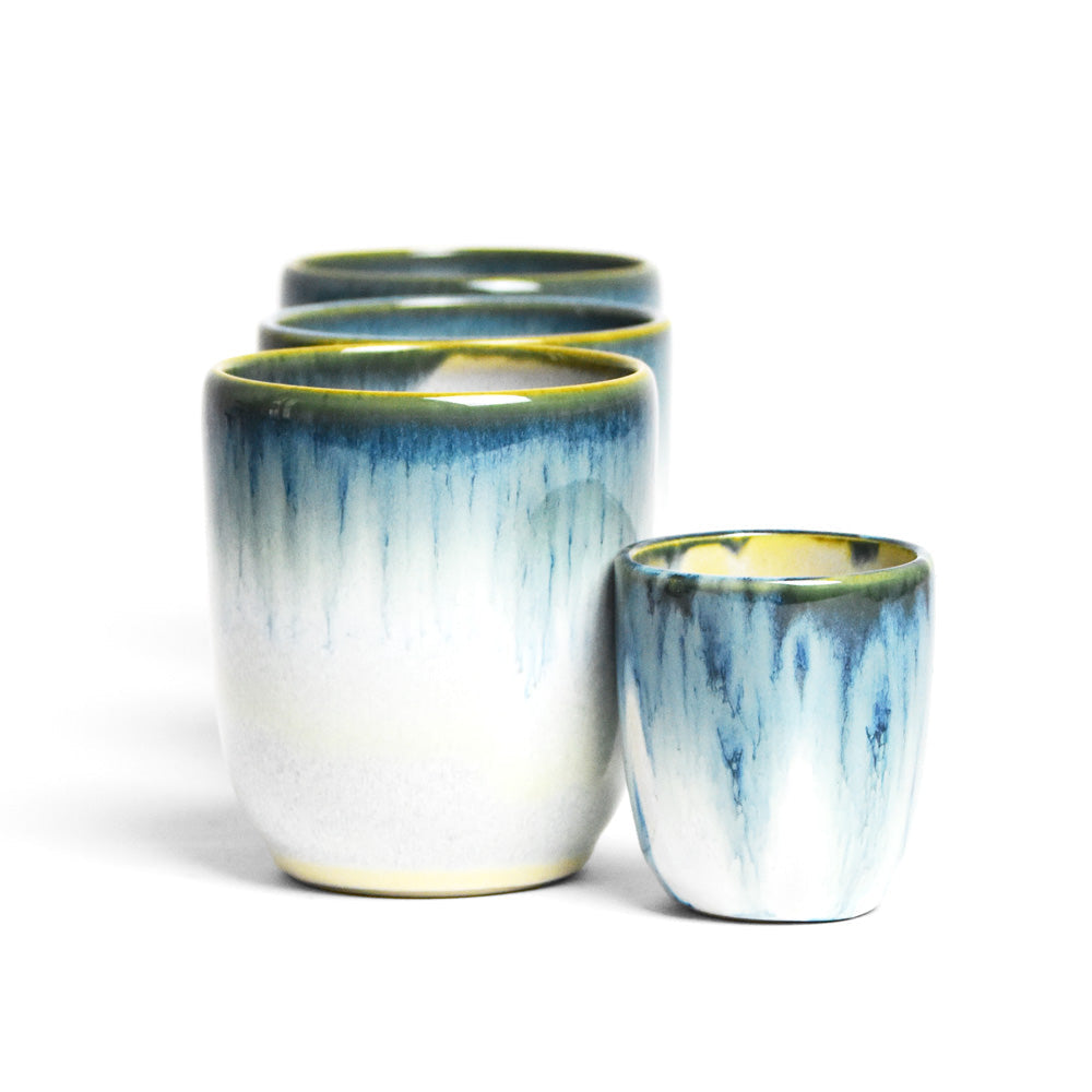 Set De 4 Tasse Moyenne - Vert De Mer