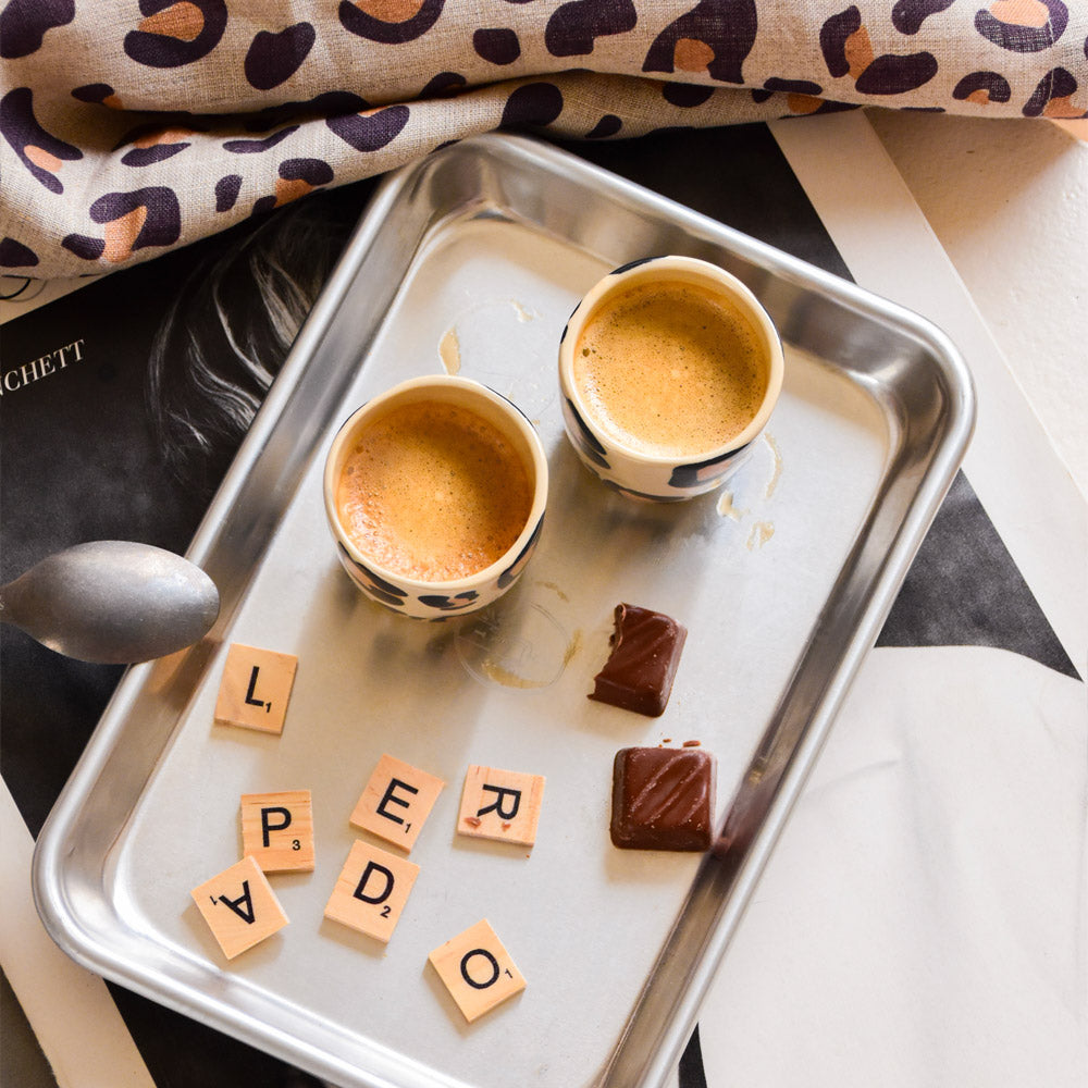 Set De 2 Tasses Expresso - Léopard