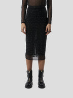 Jupe Fox In Fragmented Black Soft Mesh