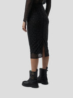 Jupe Fox In Fragmented Black Soft Mesh