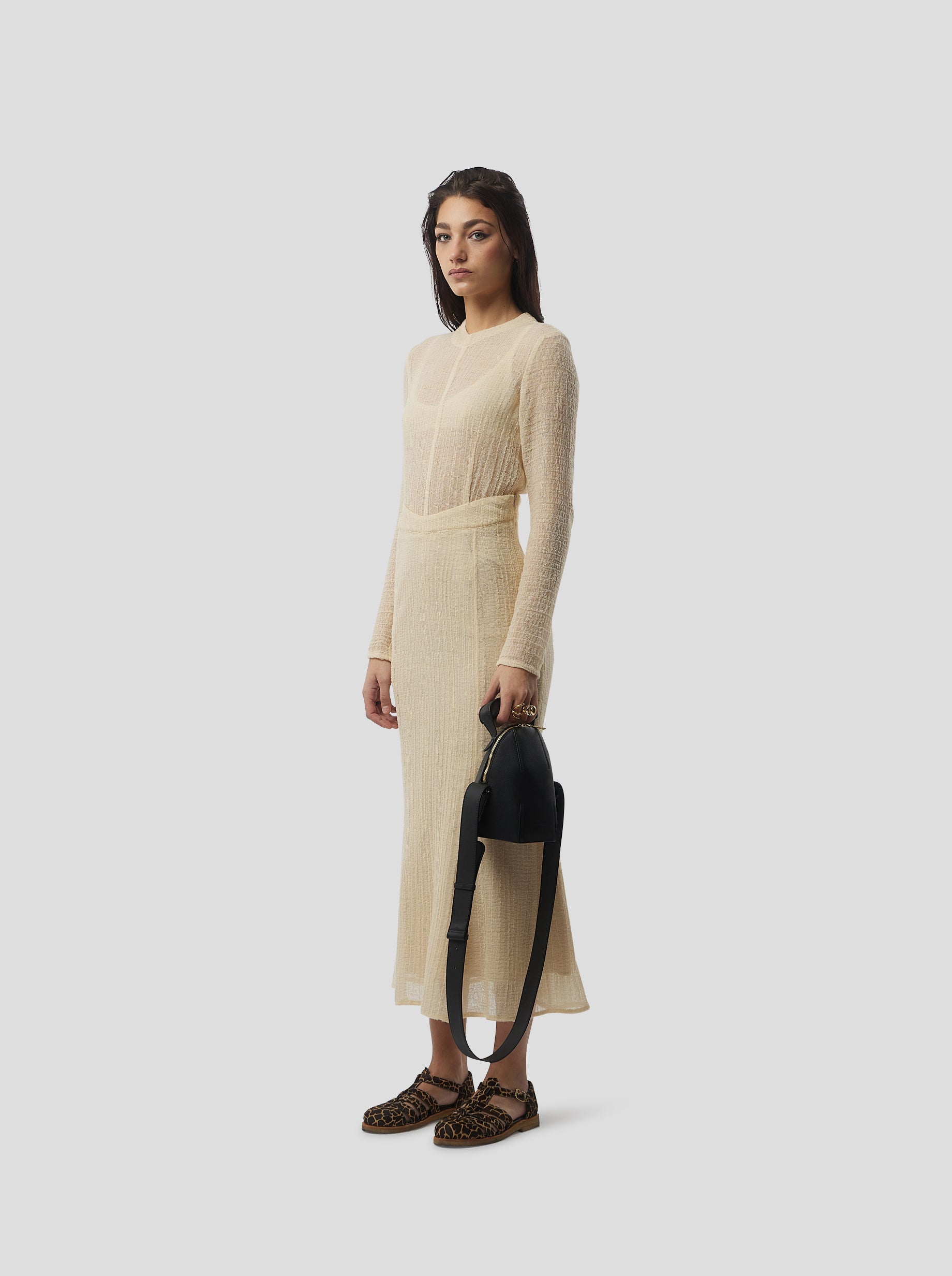 Jupe Nas In Sand Salted Voile