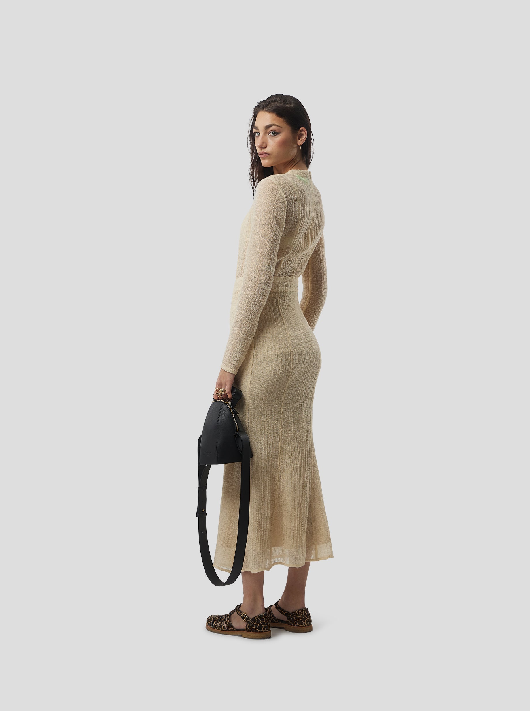 Jupe Nas In Sand Salted Voile