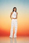 Vaqueros Lara - Paisley Blanco
