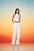 Vaqueros Lara - Paisley Blanco