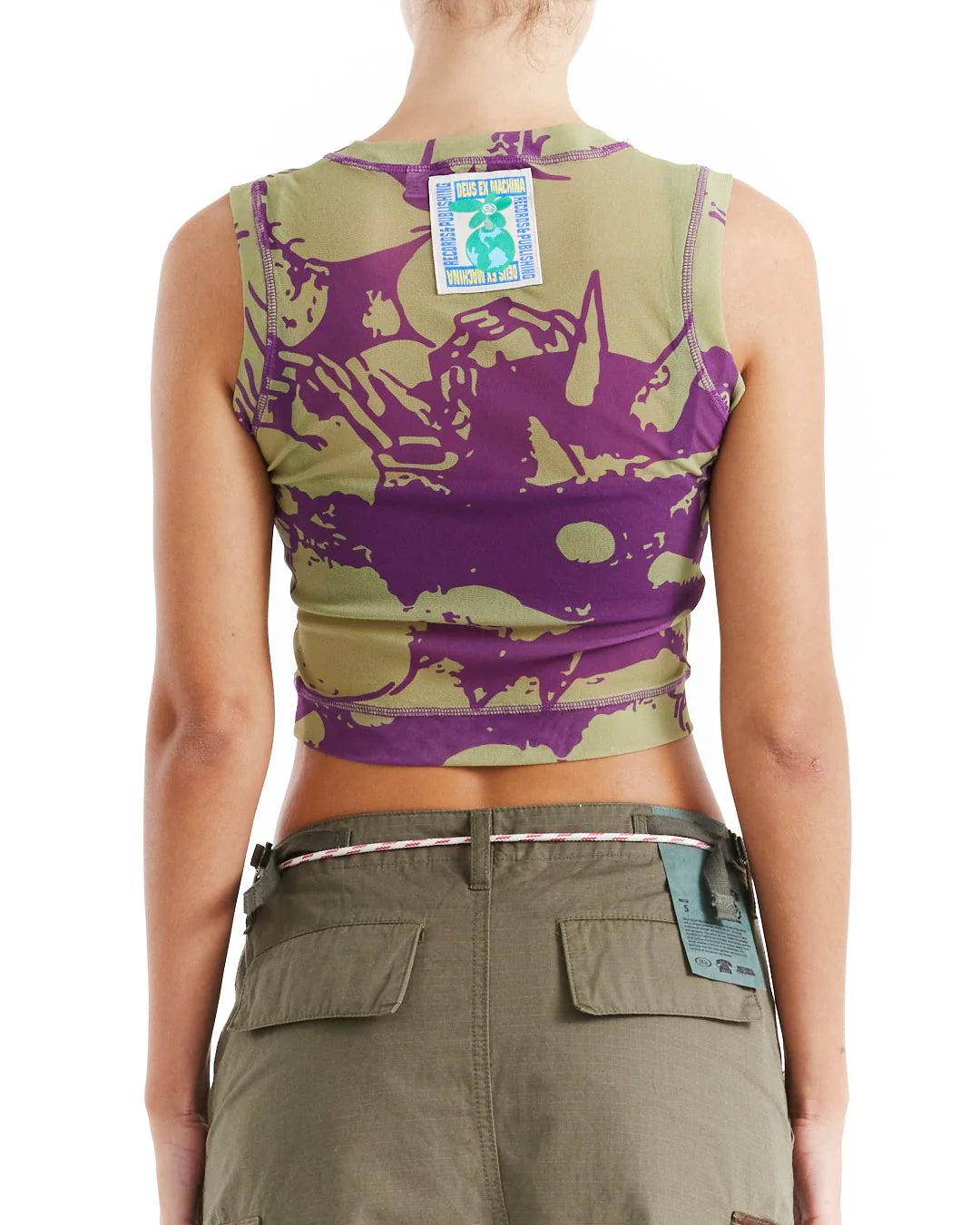 Top Kindness Mesh Tank - Moss