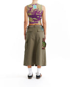 Top Kindness Mesh Tank - Moss