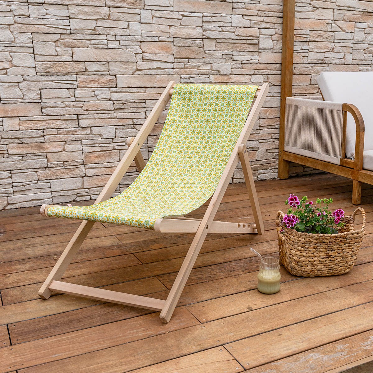 Nour - Chilean Deckchair - Celadon