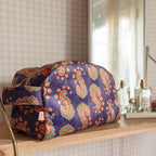Janice - Trousse De Toilette - Velours - Violette
