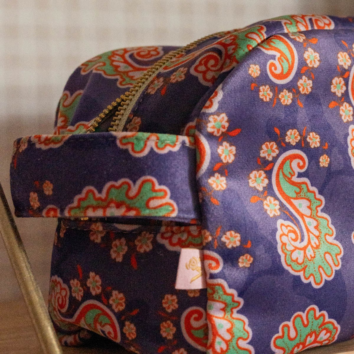 Janice - Trousse De Toilette - Velours - Violette