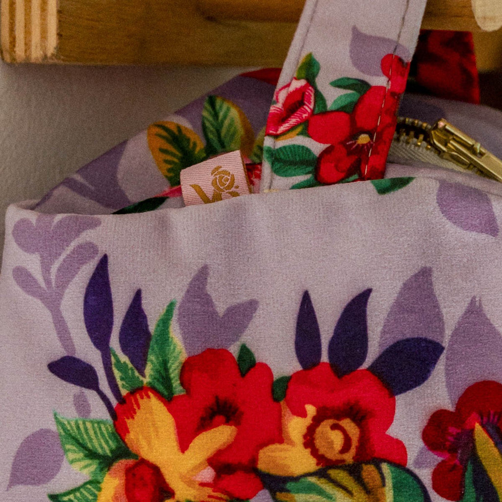 Mia - Trousse De Toilette - Velours - Lila