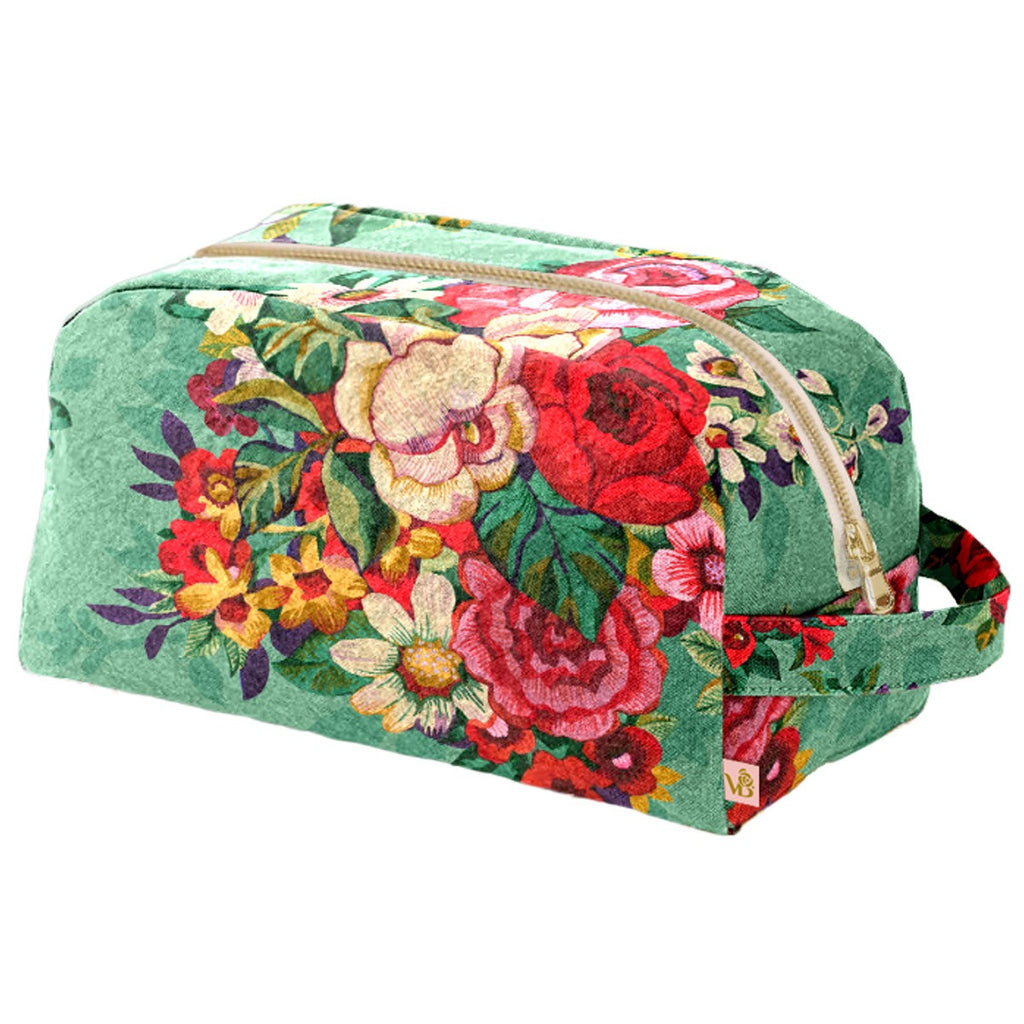 Mia - Trousse De Toilette - Velours - Vert