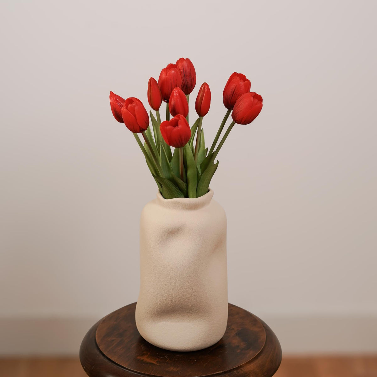 Botte De 5 Tulipes Artificielles Rouges