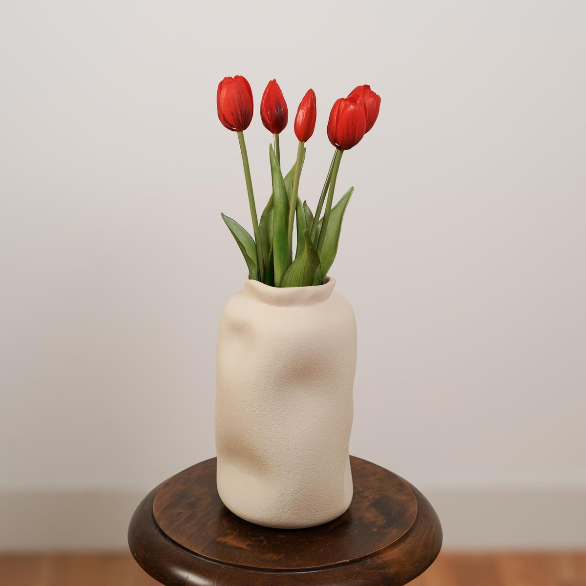 Botte De 5 Tulipes Artificielles Rouges