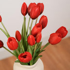 Botte De 5 Tulipes Artificielles Rouges