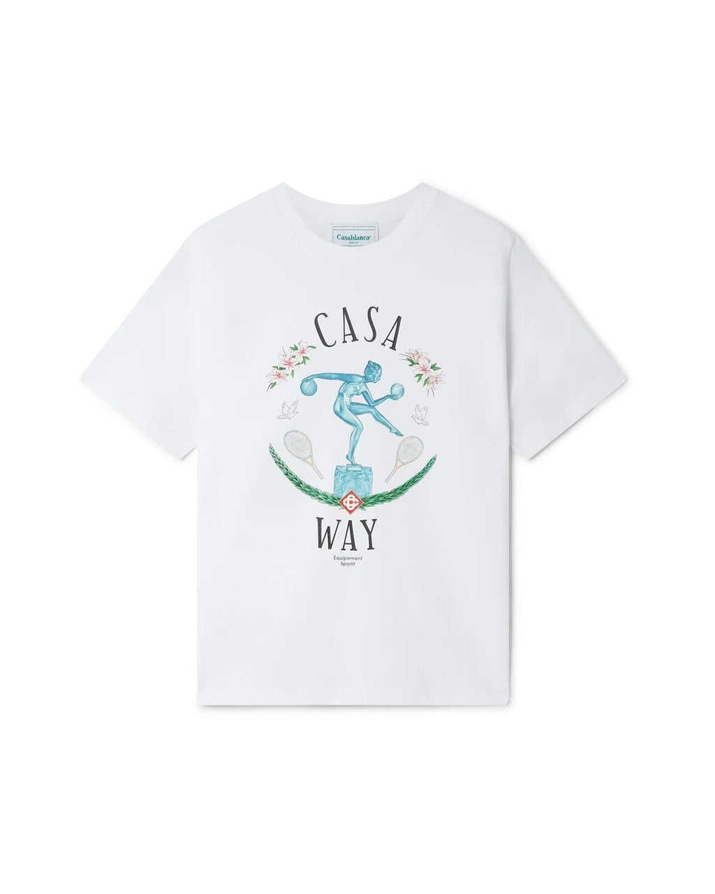 Casablanca Paris - Marble Statue T-Shirt - White
