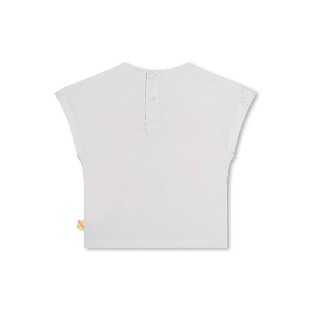 Tee-Shirt Manches Courtes - Blanc - Layette Fille