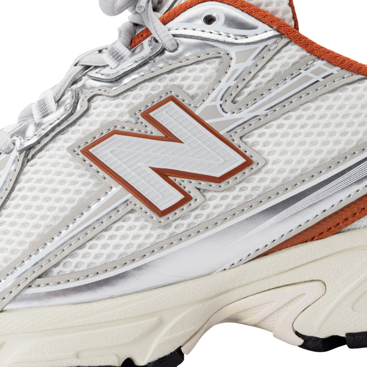 Baskets Femme New Balance U740 - Blanc, Gris, Orange