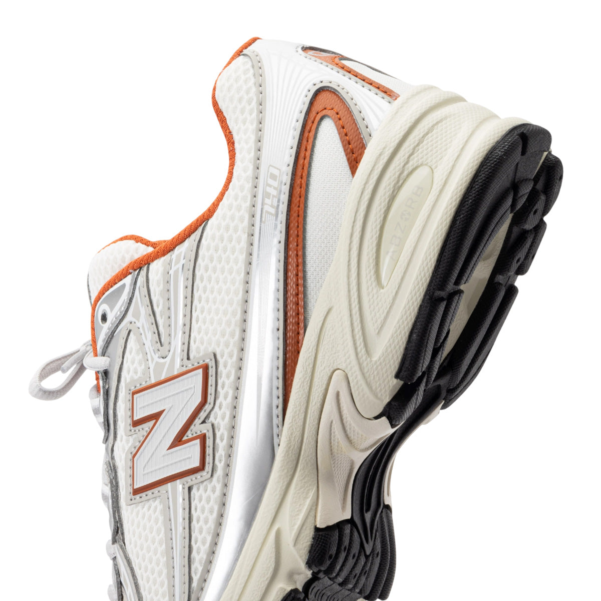 Baskets Femme New Balance U740 - Blanc, Gris, Orange