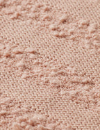 Cardigan Boucle Stripe Crew Neck - Rose Dust
