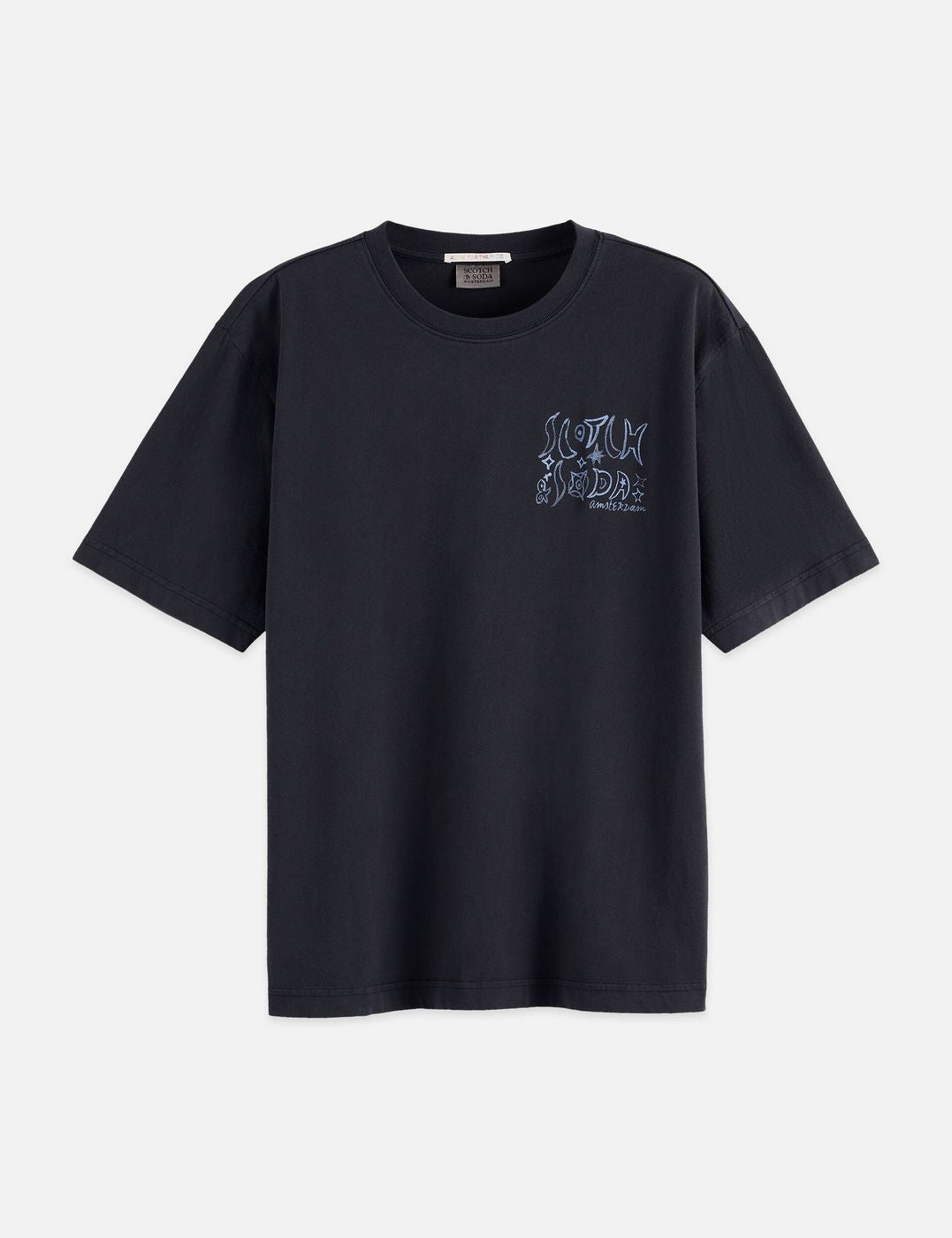 T-shirt Washed Artwork Loose - Meteorite