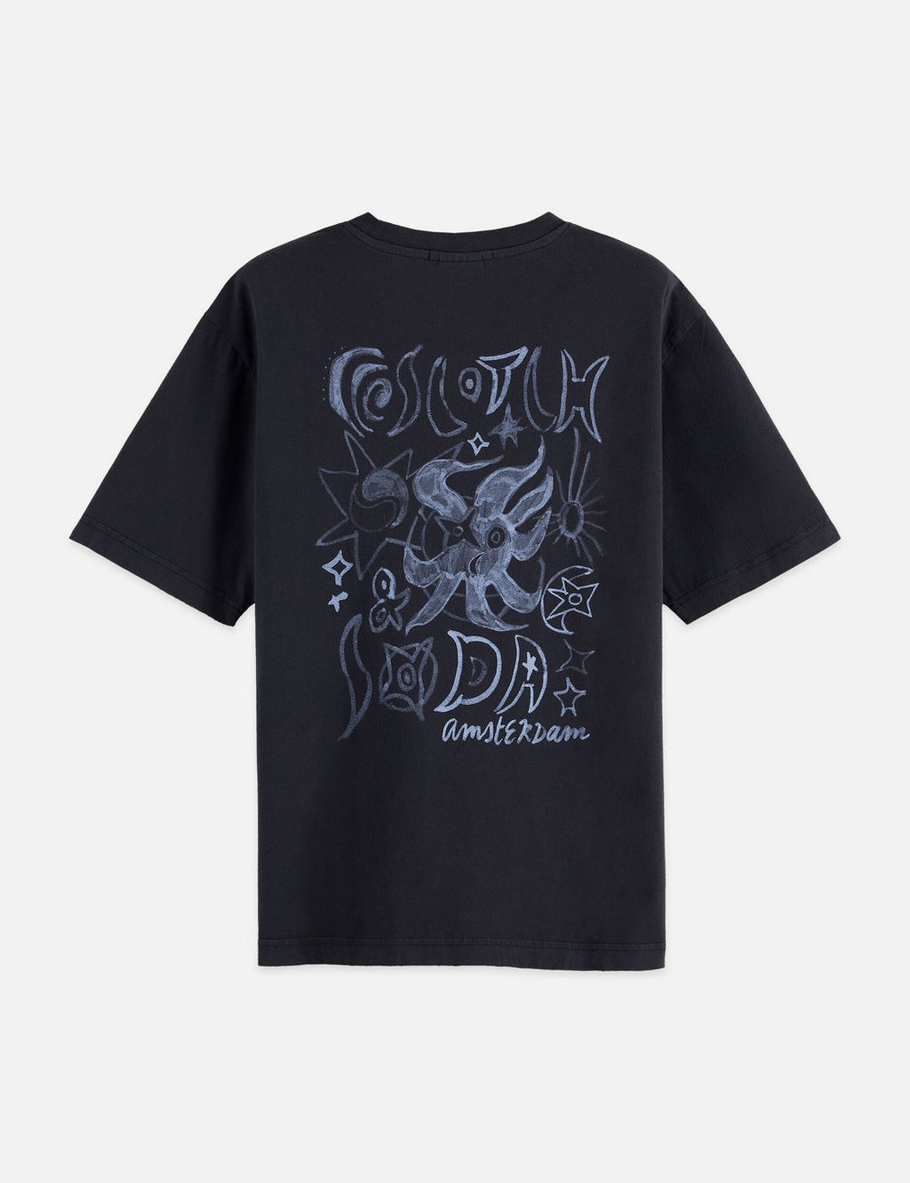 T-shirt Washed Artwork Loose - Meteorite
