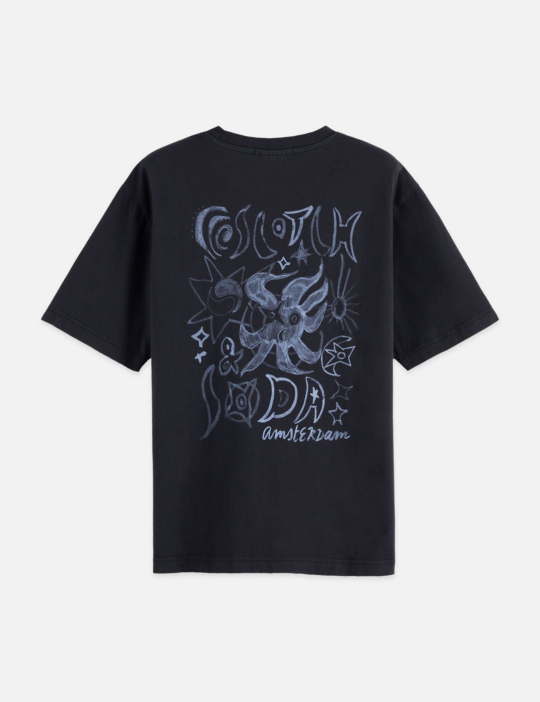 T-shirt Washed Artwork Loose - Meteorite