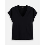 T-Shirt Core Slub V-Neck - Black