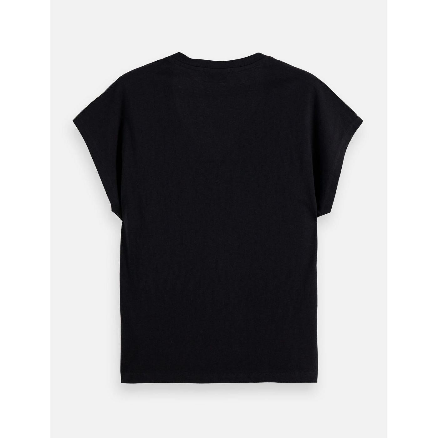 T-Shirt Core Slub V-Neck - Black