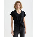 T-Shirt Core Slub V-Neck - Black