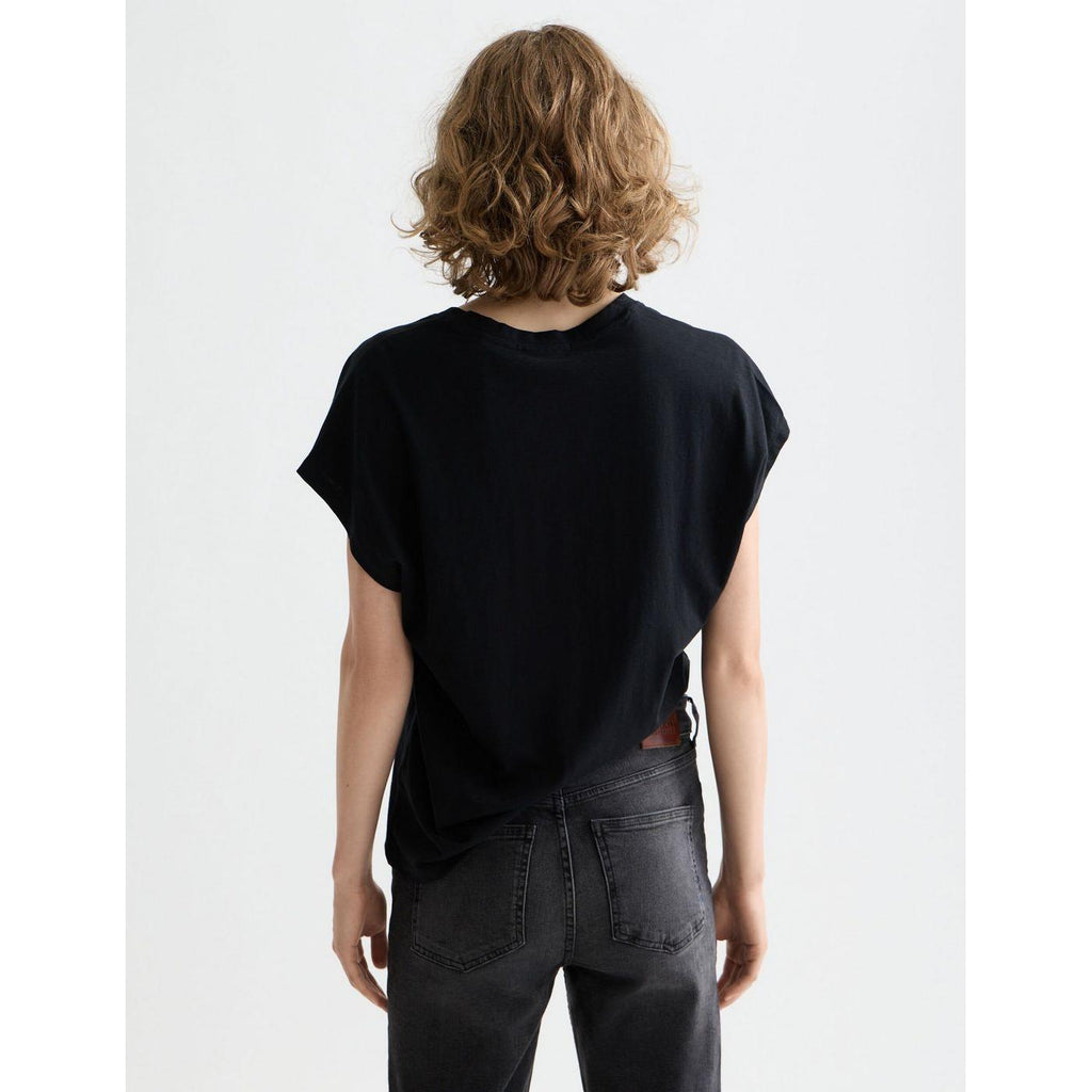 T-Shirt Core Slub V-Neck - Black