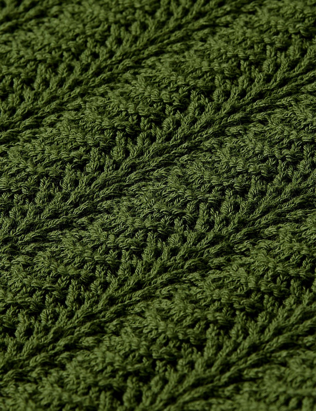 T-shirt Pointelle Collared Knitted - Garden Green