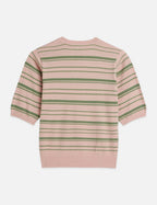 T-shirt Textured Stripe Knitted - Rose Dust Stripe