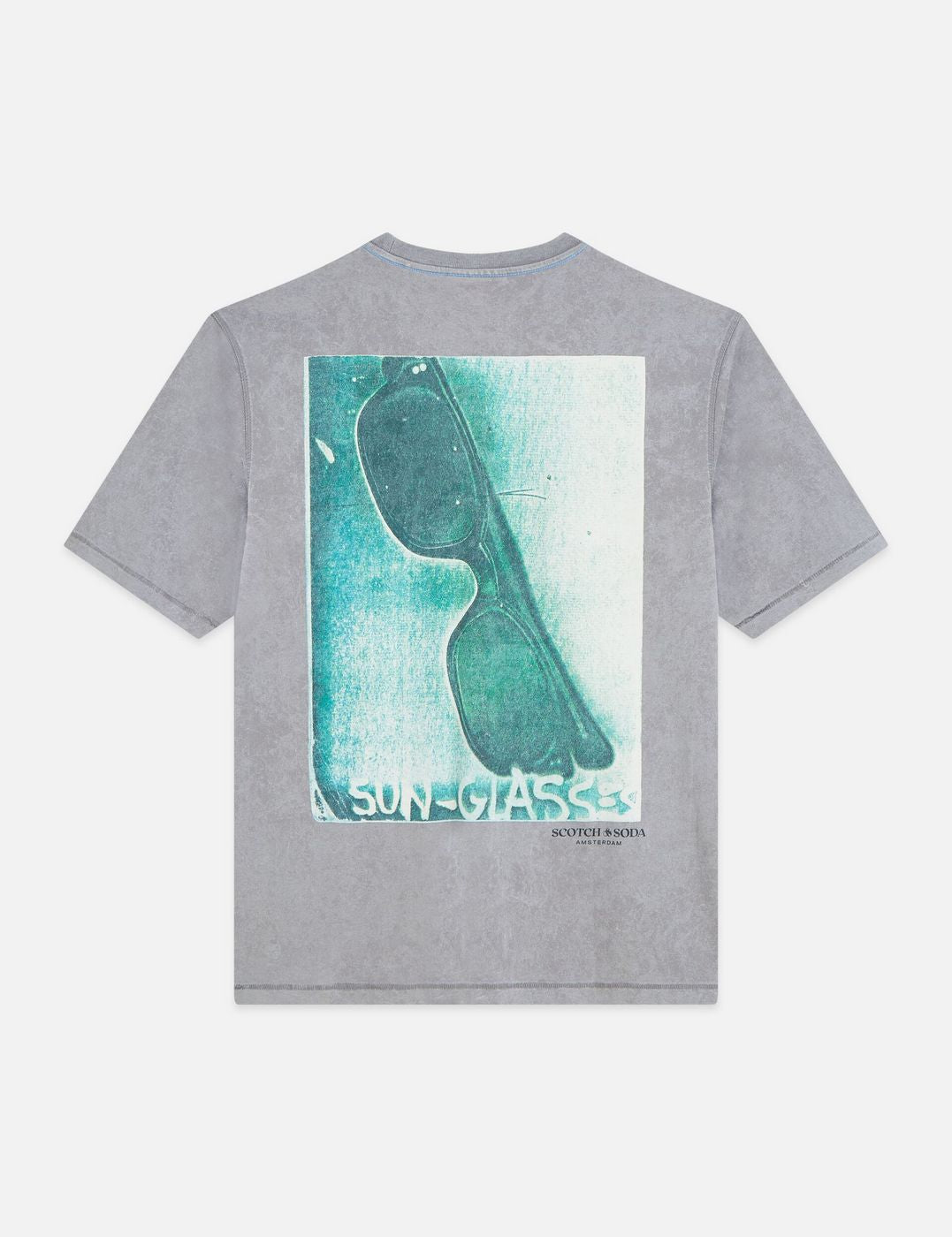 T-shirt Basquiat Graphich Loose-Fit - Steel Grey