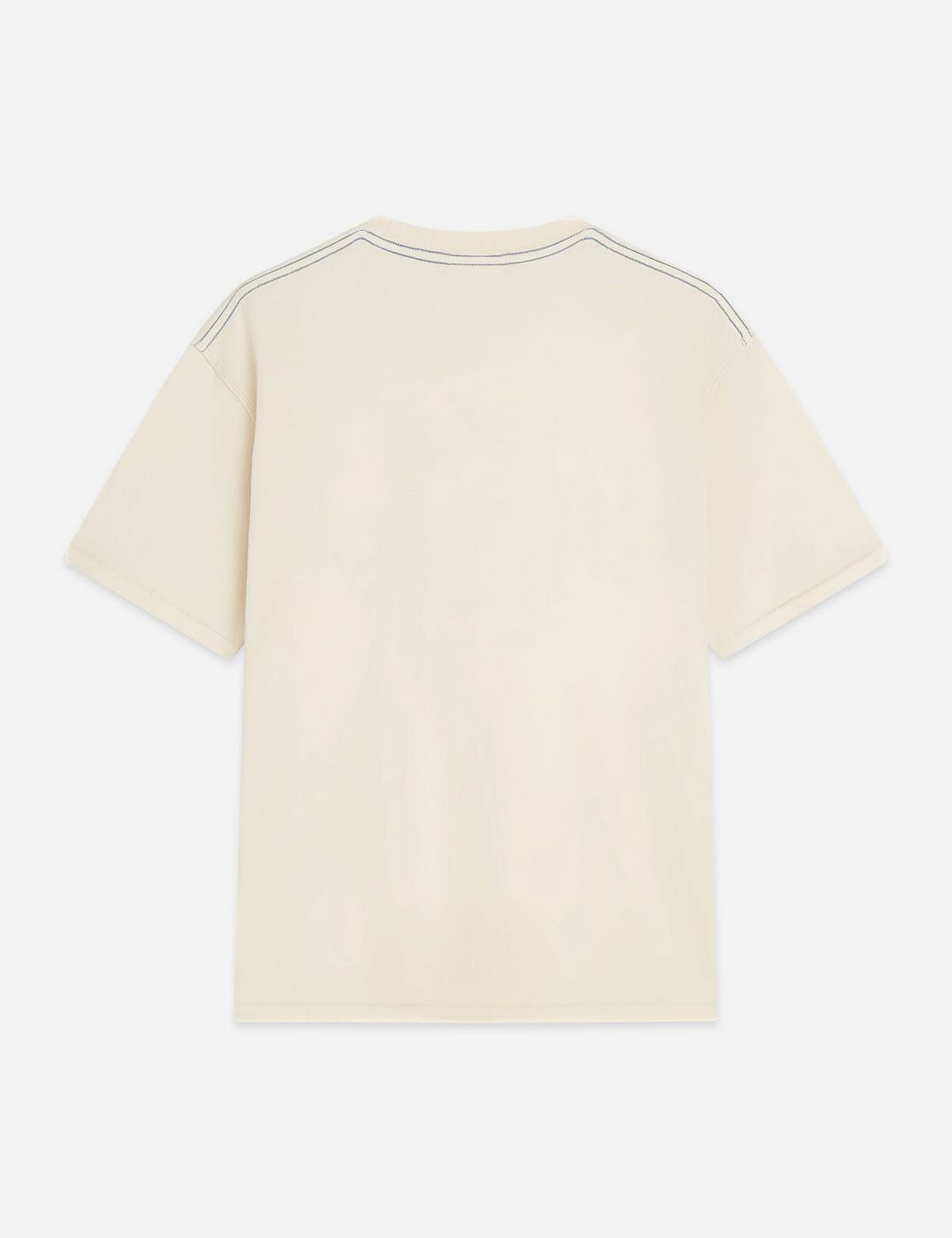T-Shirt Basquiat Washed Artwork - Eggnog