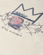 T-Shirt Basquiat Washed Artwork - Eggnog