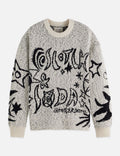 Pull Jacquard Motif Oversized - Eggnog