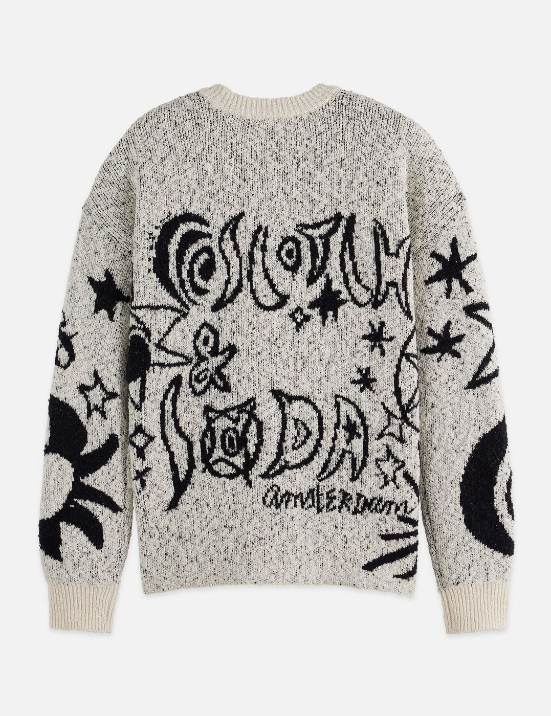 Pull Jacquard Motif Oversized - Eggnog